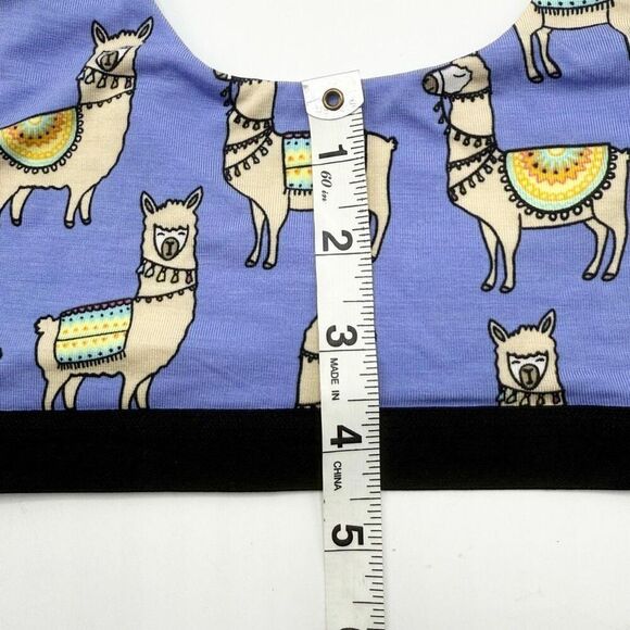 MeUndies Llama Print Purple U-Back Modal Cotton Bra - Women’s US M - Picture 6 of 7